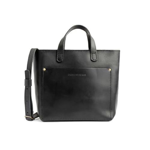 Image of Portland Leather Goods Mini Crossbody Tote Bag for Women - Handmade from the Finest Full-Grain Hides - Adjustable Strap