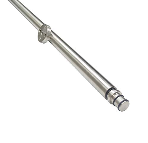 DIYHD Rail d'extension en acier inoxydable de 99 cm, rail tube rond Cover