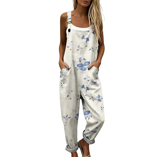 Mono largo mujer verano con estampado de flores y tirantes de hebilla
