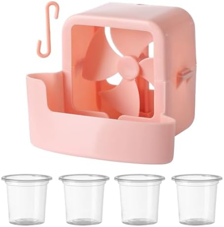 Gomice Fan Sprayer Accessory, Cooling Device with Ice – Hanging Accessories with Cooling for Garden Terrace Balcony Parties and Events