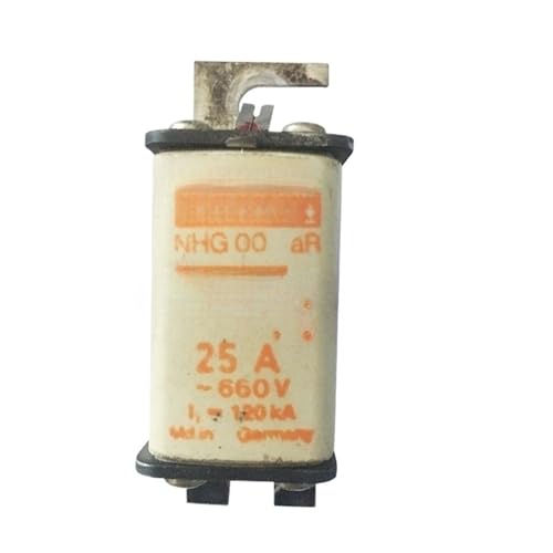 Fusible NHG00 25A 660V cartouche NH00 gG ampérage 25A tension 660 Volts pour disjoncteur