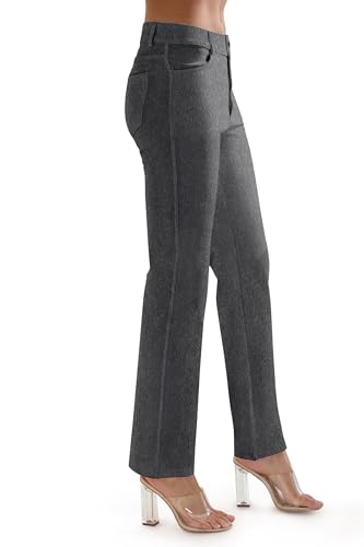 Prolific Health Women's Jean Denim Look Jeggings Straight Leg Many Colors Spandex Leggings Pants S-XXXL