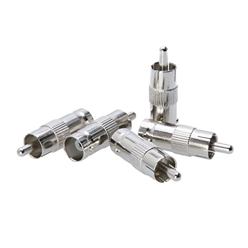 Cctv4Less BNC Female to RCA Male Adapter Straight Connector for CCTV Security Camera Systems (10)