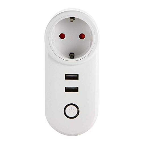 Dsnmm Smart Plug, Wireless Socket Remote Control Timer Plug Switch Smart Socket WiFi Timing Smart Home Phone Control Voice