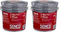 Senco 06A162P Duraspin# 6 by 1-5/8" Drywall to Wood Collated Screw (1, 000per Box) (2-(Pack))