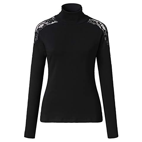 Polo Neck Jumpers for Men, UK Sale Red Button Turtleneck Top Womens Top Turtleneck Solid Color Loose Pullover Sweater Women Blouse and Shirts Cover
