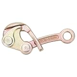 Spacnana Morsetto per Cavo in Acciaio al Carbonio, Estrattore per Fune da 0,5 T con Oscillazione e Dispositivo di Sicurezza per Fune Trefolata in Acciaio e Alluminio da 1-10 Mm, capacità 1.102