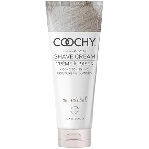 Coochy Intimate Shaving Cream | Shave Conditioner & Moisturizer for Face & Body | Ideal for Sensitive Skin Care, Anti-Bump | Au Natural, 7.2 oz Cover