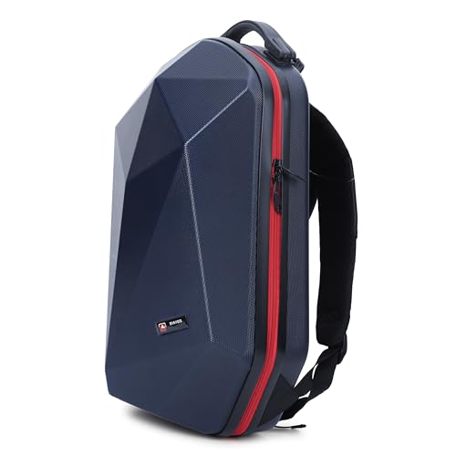 Image of SWISS MILITARY Hard Shell Backpack for Men Women, Alien Series ABS Hardshell, Travel Laptop Bag Fits Up to 15.6 Inch, Stylish Office College School Backpack, Durable & Lightweight