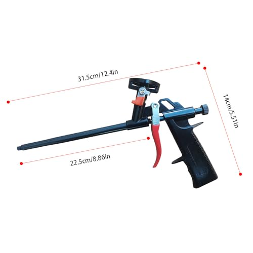 Schaumpistole, Bau Schaumpistole, PU Expanding Foam Gun, Selbstreinigende Schaumpistole, Aluminium Bau Schaumpistole, Geeignet für Dichtung, Füllung, Dichtung, Haus und Büro Gebrauch