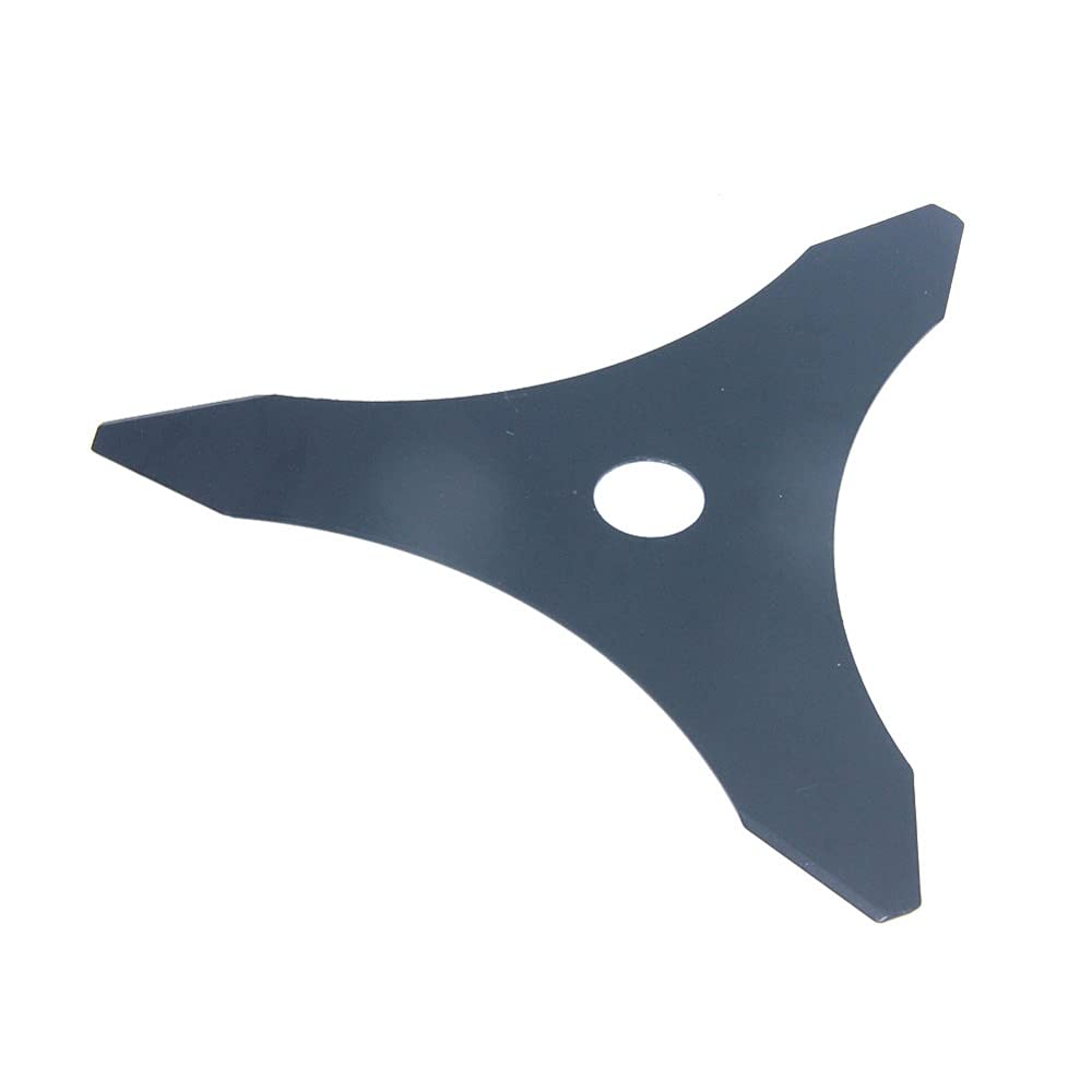 3 Pezzi Universale Durevole 10 "x 3 Denti Lama in Acciaio 20 mm pergolato 255 mm decespugliatore Trimmer mangiatore di Erbacce rasaerba Lame rasaerba (Color : Black)