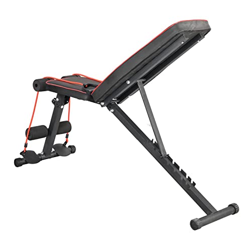 Halterbank, multifunctionele inklapbare gewichthefkruk, hellingskruk, fitnesskruk kan 150 kg dragen, geschikt voor fitness, gewichtheffen, training, bodybuilding, kantoor, thuis, thuis - Image 3