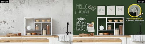 Magnetize-It! Magnetfarbe extra stark für Kreide & Magnet (grün, 1000ml) - Tafelfarbe magnetisch für ca. 3 qm Wand - magnetische Wandfarbe geeignet - Wand Tafellack, magnetische Farbe Magnettafel