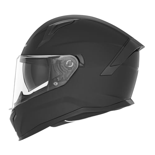 Casque intégral Nox avec visière pare-soleil intégrée noir mat taille M 57-58 cm pour motard