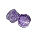 Natural Amethyst Gemstone Double Flared Ear Plugs – Handmade Purple Crystal Gauges for Stretched Ears, Organic Stone Body Piercing Jewelry (7 mm (1 g))