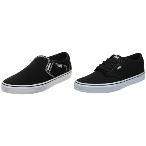 Vans Basket Noir 42 EU et sneakers basses en toile pour tenue décontractée
