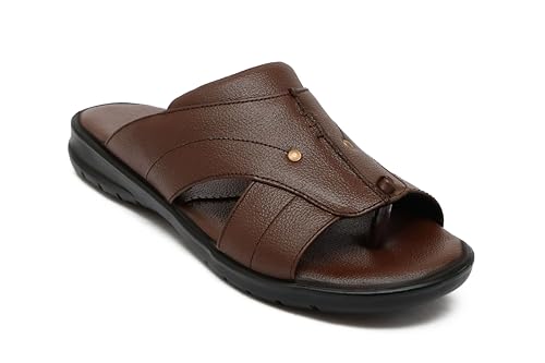 Image of Leather Casual Slip On Sandal for Men