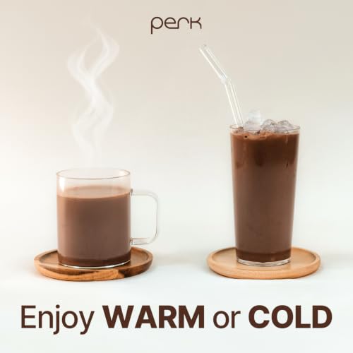 Image of Perk Energy Drink Mix (Brown Sugar Latte) 20 Servings, Gluten-Free | Caffeinated Healthy Coffee Alternative with Protein, 100mg of Caffeine, Soy-Free, Peanut-Free