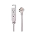 Staples 398823 25-Ft Extension Cord 3-Outlet with Safety Covers Gray (22129)