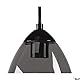 SLV Pendelleuchte PARA CONE GL / Wohnzimmer-Lampe, Innen-Beleuchtung, Hänge-Leuchte Esszimmer, LED, Decken-Leuchte / GU10 25W schwarz