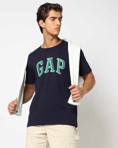 Image of Gap Men Graphic Printed Slim Fit Crew Neck Short Sleeves T-Shirt