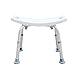 Produktbild Bad Anti-Rutsch-Stuhl Weiß Duschhocker Einstellbare Bad Barhocker (Farbe : Ordinary Edition)