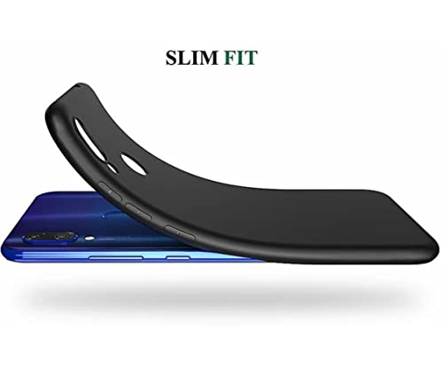 Image of Mobile Back Cover Case for Xiaomi Mi 7 (Silicone Case|CameraProtection|Black SC1510)