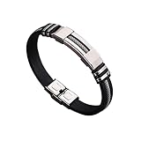 Generisch Junco Plata Pareja Joyería Pulseras Para Hombres Hijos Pulseras Regalo Creativo Pulseras Recuerdo Regalos Suerte Pulsera Junco Perla Pulsera Anillos, talla única, Acero de titani