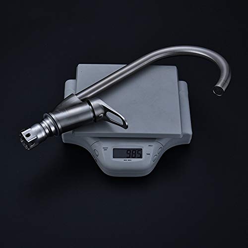 Mitigeur eau chaude/froide avec bec pivotant en acier inoxydable - 6