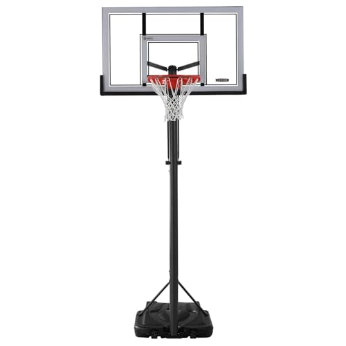 Image of New Adjustable Lifetime Portable Basketball Hoop 71522 54-inch Acrylic Backboard