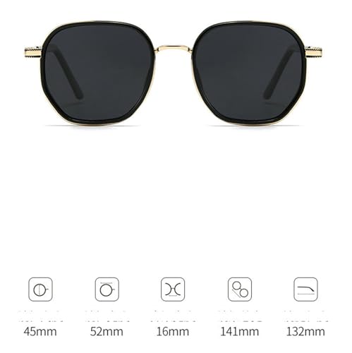 helena Polarized Square Sunglasses Men 2025 Luxury Vintage Double Beam UV400 Sun Glasses For Male Metal Eyewear2