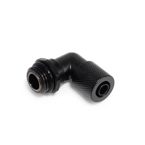Alphacool 17644 ES 8/5 mm Douille à visser 90° – Droite – Raccord noir pour refroidissement à eau