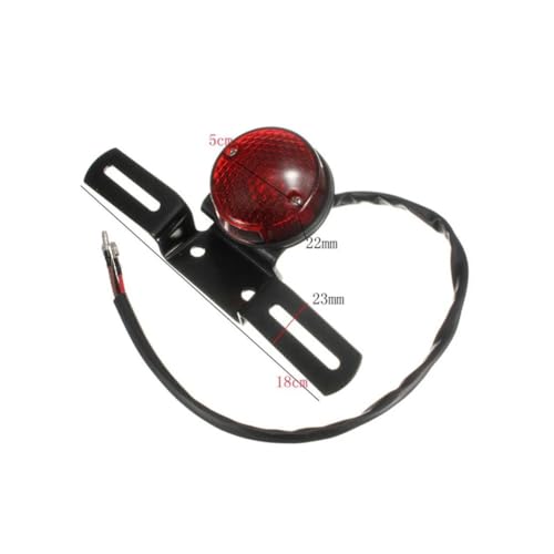 Feu de frein moto support universel de plaque d'immatriculation feu stop