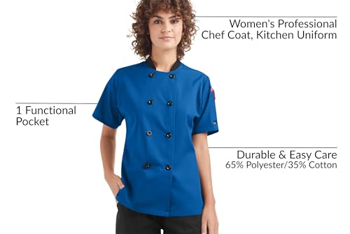 image for ChefUniforms.com Women's Lightweight Chef Jacket Short Sleeve - Tailor