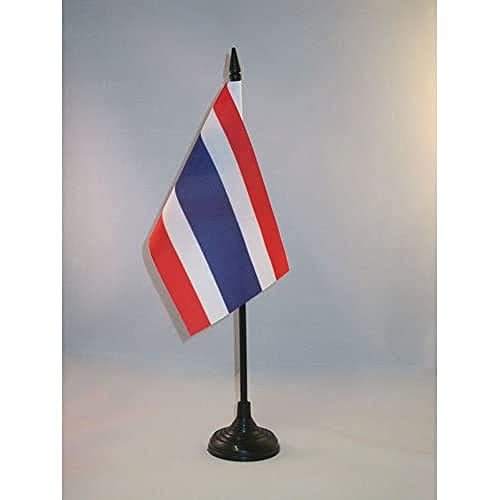 AZ FLAG - Tischflagge Thailand - 15x10 cm - Thailändische Tischfahne 10 x 15 Cm - Flaggen
