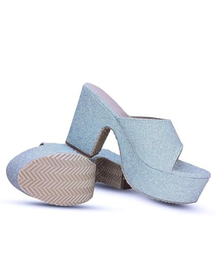 Image of Digni Sandal for Womens Chunky Heel Pump Sandals Party Wedding Strappy Sandals.