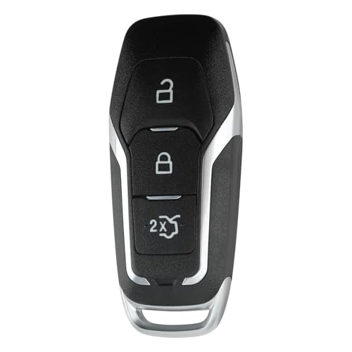 Porte - clés de Voiture avec 3 Boutons, pour Ford Edge Mondeo S-Max Galaxy Mustang, Compatible avec Télécommandes Originales, Durable, Protéger Les clés de Voiture de l'environnement extérieur