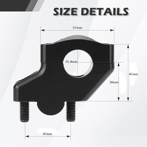 Moto handlebar risers bars support de guidon décalé 1 pouce