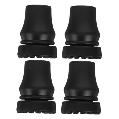 NOLITOY Crutches Accessories Set 4 Pack Crutches Pads for Hiking Stick Replacement Parts Safe Sturdy Walking Stick Plastic Feet
