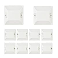 10 Stück Reflektierender Markierungsnagel, Parkplatz Markierung Gartenweg Treppen Gelb (weiß - 10 packen)