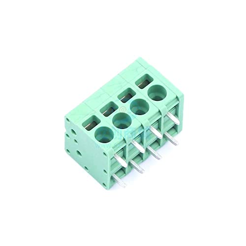 2 Pcs Pins per Row: 4 -Rows: 1 5mm Spring-Type Terminal P=5mm 5mm JL271R-50004G01