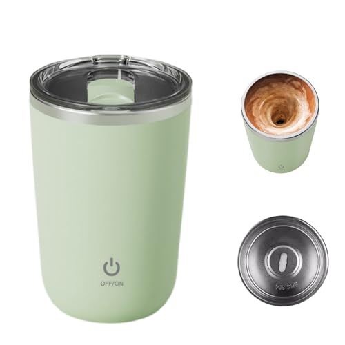 Taza auto-removible eléctrica de acero inoxidable 304 verde miniatura 1