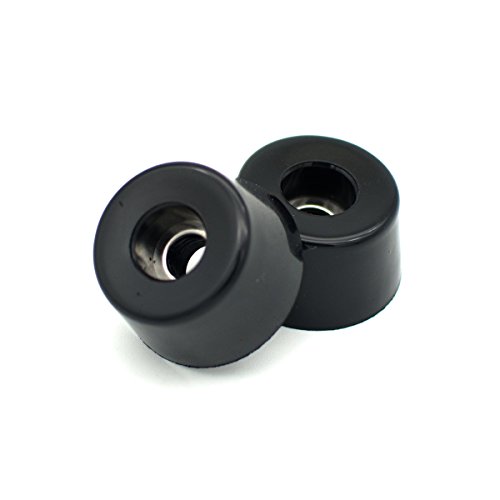 Topinstock Round Rubber Feet With Stainless Steel Washer Built-In Pack Of 10 (D25X20Xh13Mm) #TOP1