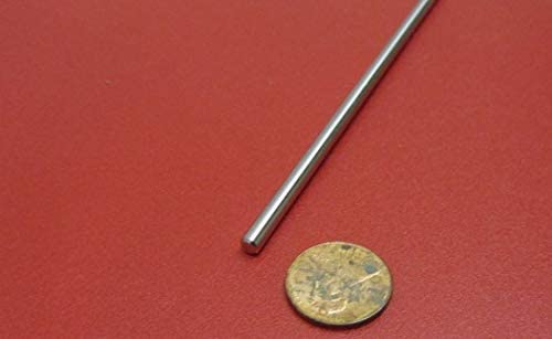 316 Stainless Steel Hardened Shaft .031" Diameter x 10" Long 4 pcs