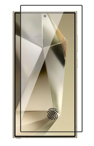 Image of HD (FingerPrint working) Tempered Glass Screen Protector Compatible for Samsung Galaxy S24 Ultra 5G with Edge to Edge coverage and Easy Installation kit