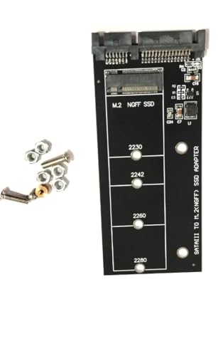 Image of ETZIN M.2 NGFF to 22-Pin SATA III for NGFF M.2 to SATA Converter Adapter Card Based Key B /B + M 2280 2260 2242 2230mm SSD Super Speed 6Gbps for Laptop Desktop EPL-1067HS