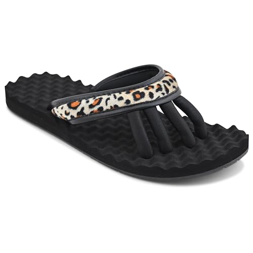 Image of Pedi Couture EVA Footbed Orthotic Pedicure Flip Flops for Women - Comfortable Arch Support Sandals Women's for Home, Salon, Yoga & Gym - Flip Flops with Built in Toe Separators for Nail Drying