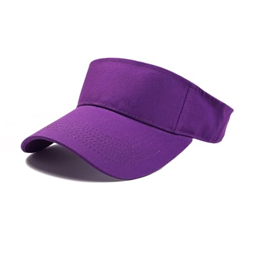 Image of ANDICEQY Sport Sun Visor Hats Adjustable Empty Top Baseball Cap Cotton Ball Caps for Women and Men