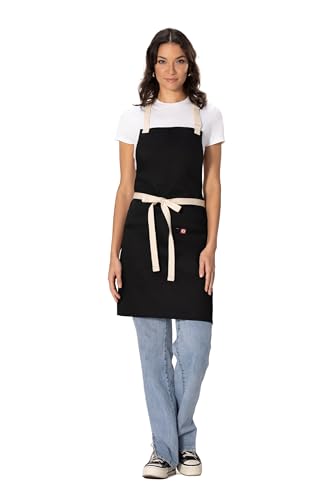 Chef Works Unisex Ridgewood Apron, Black, One Size