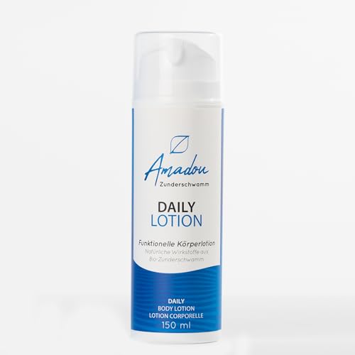 Amadou Körperlotion 150ml - Daily Lotion - Bodylotion zur natürlichen Hautregeneration - Feuchtigkeitsspendende Creme für den Körper mit Sheabutter - Zertifizierte Kosmetik